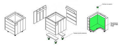 Una jardinera premium de huerto urbano