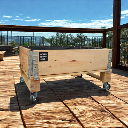 Jardinera de huerto urbano premium