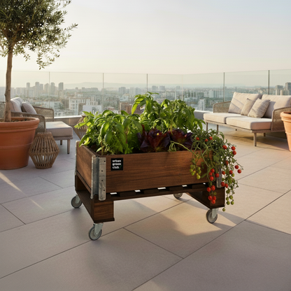 Jardinera de huerto urbano premium