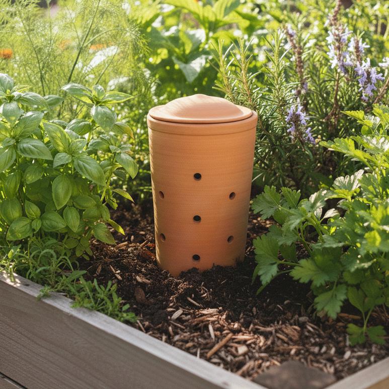 Lombricera de Jardin con medidas worm tower huerto urbano